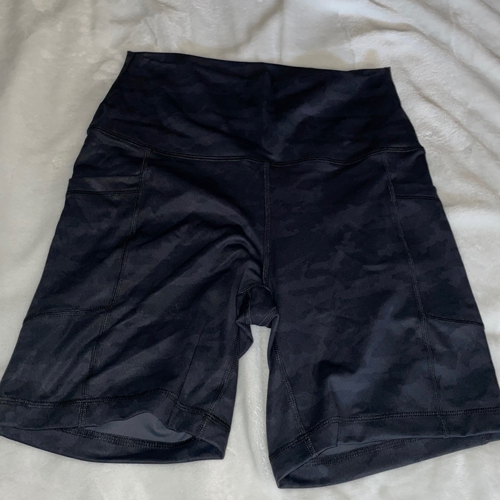 TJ Maxx Black Camo Biker Shorts